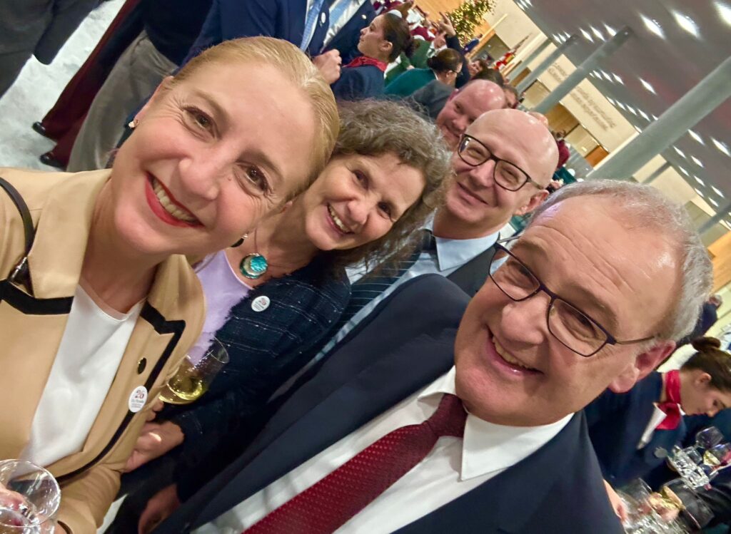 Katja Christ an der Feier des Bundespräsidenten mit Guy Parmelin